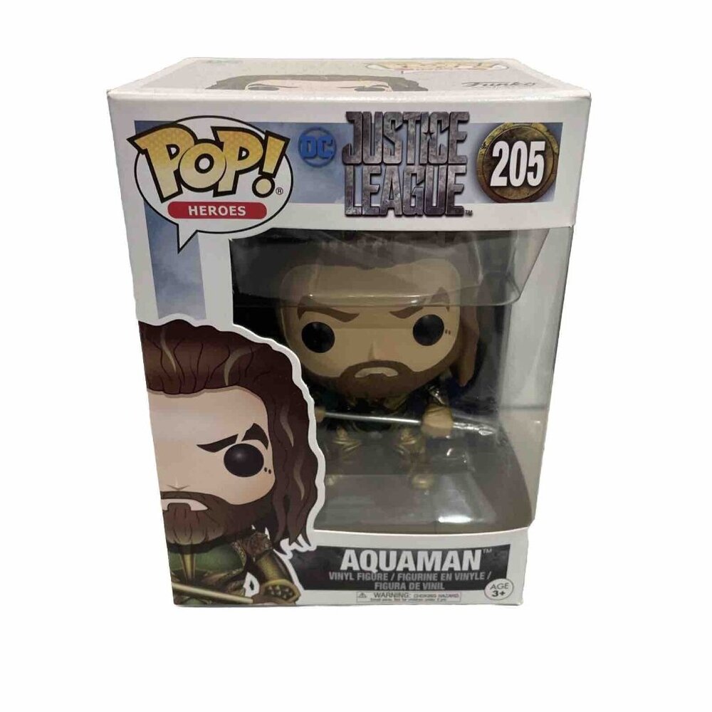 Funko Pop! Heroes Aquaman #205 DC Justice League Vinyl Figure Collectible